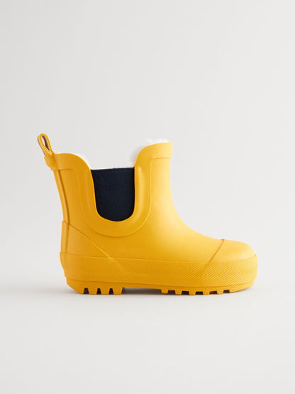 Yellow Warm Lined Ankle Wellies image 2