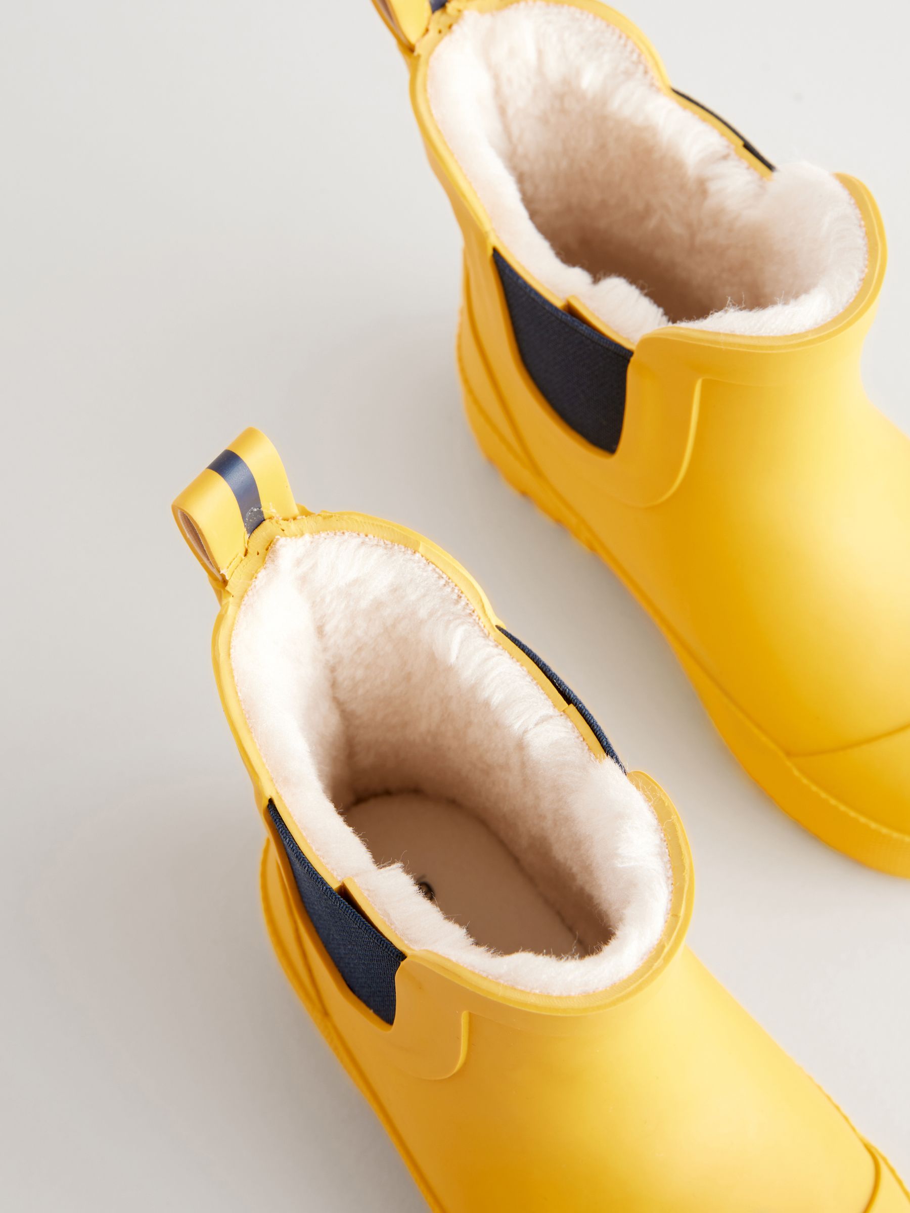 Yellow Warm Lined Ankle Wellies image 4