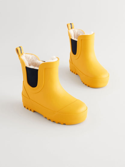 Yellow Warm Lined Ankle Wellies image 8