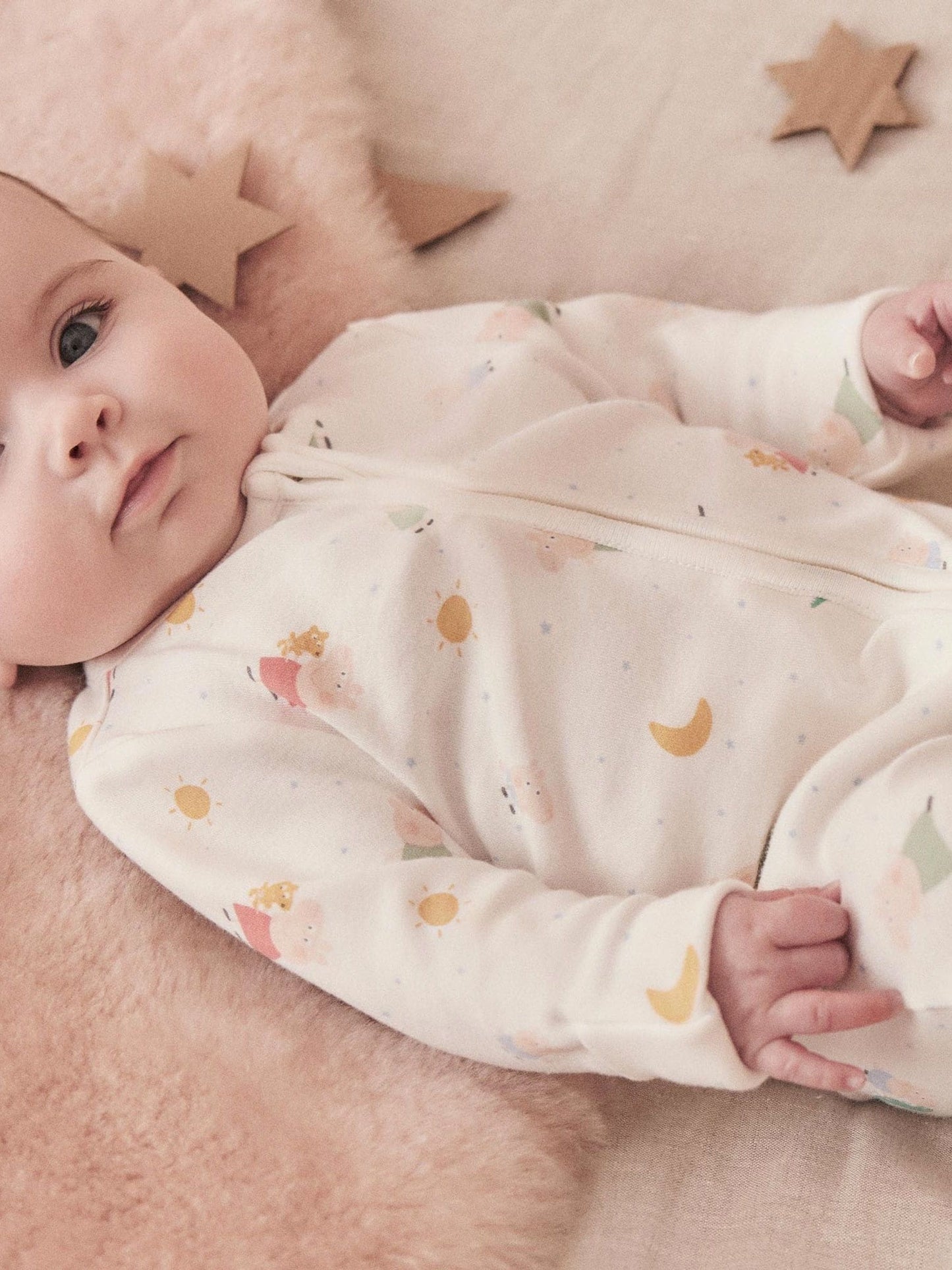 MORI White Peppa Pig Supersoft 2 Way Zip Up Sleepsuit image 2