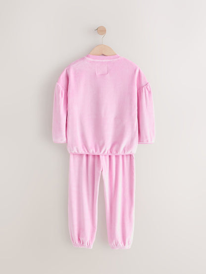 Red/Pink Cosy Fleece Pyjamas (9mths-16yrs)
