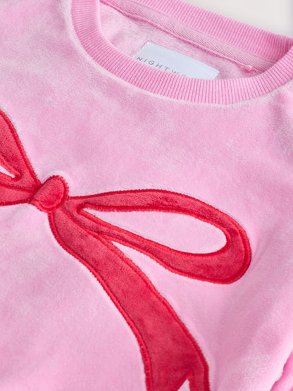 Red/Pink Cosy Fleece Pyjamas (9mths-16yrs)