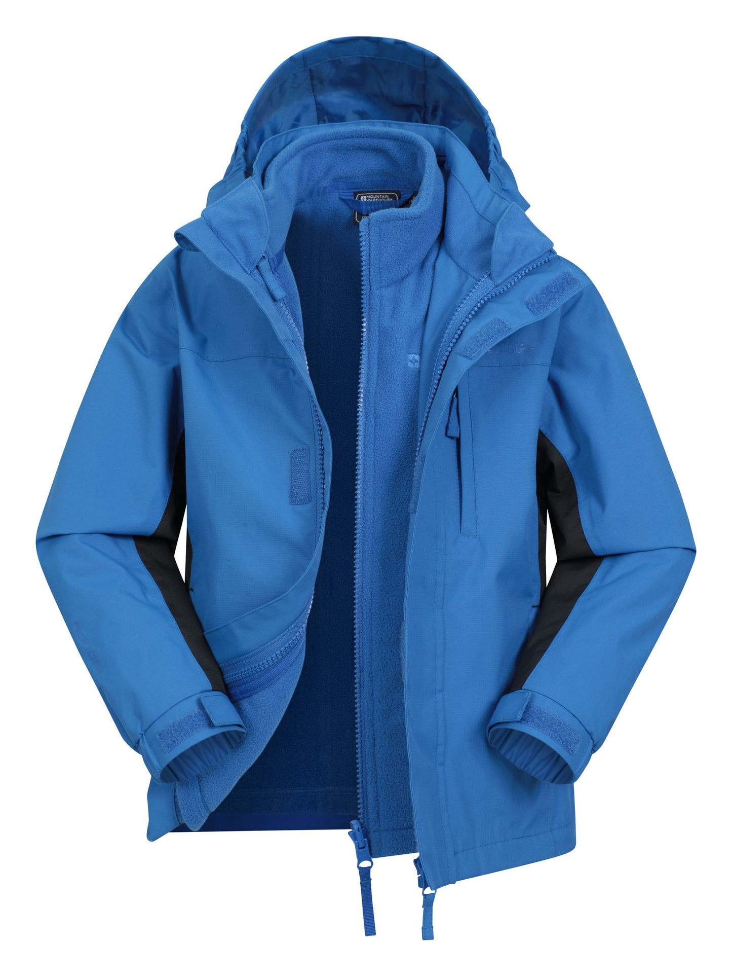 Dsiney Kidz - Mountain Warehouse Mid Blue Cannonball 3 in 1 Waterproof Jacket image 1