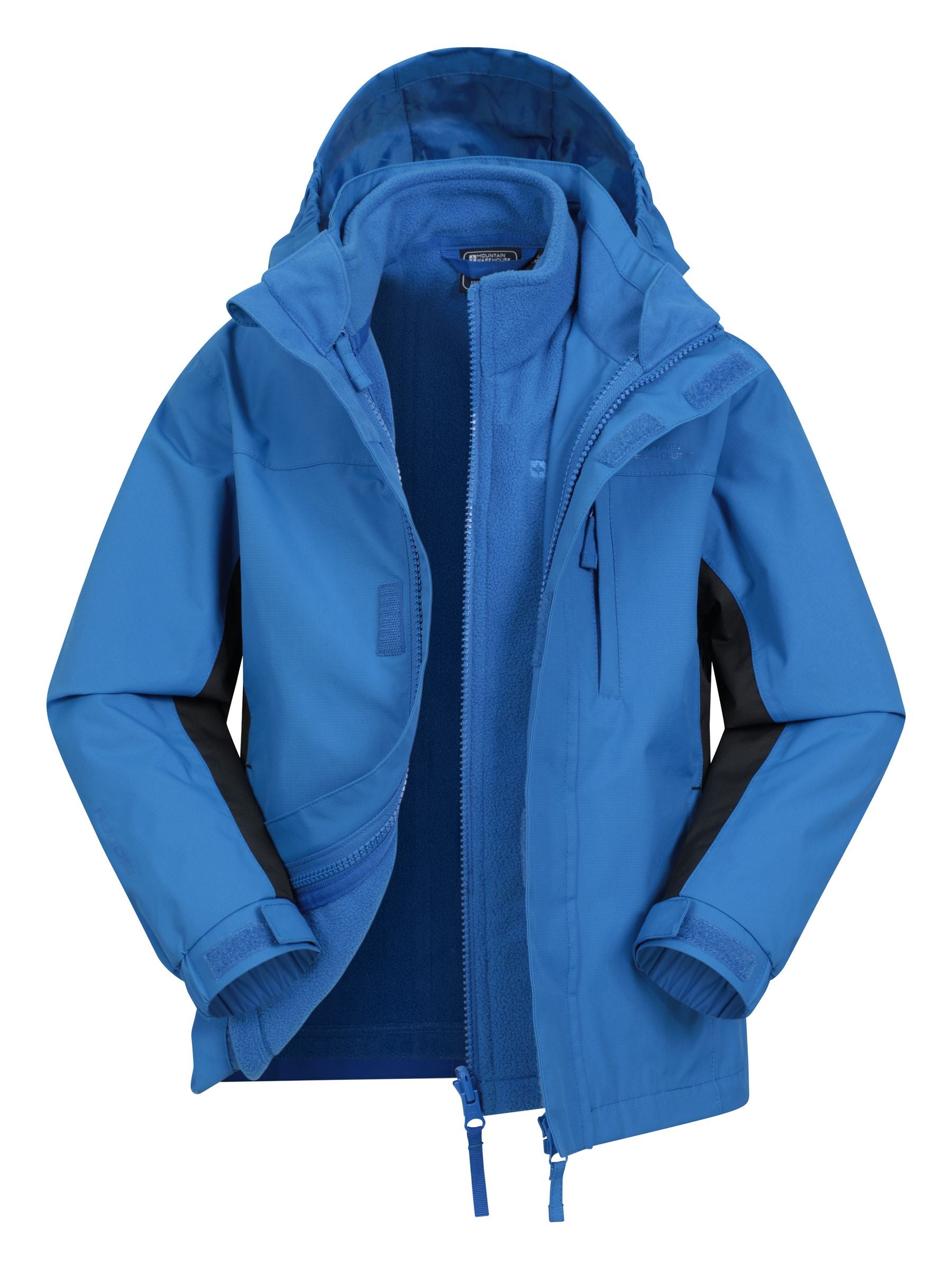 Dsiney Kidz - Mountain Warehouse Mid Blue Cannonball 3 in 1 Waterproof Jacket image 1