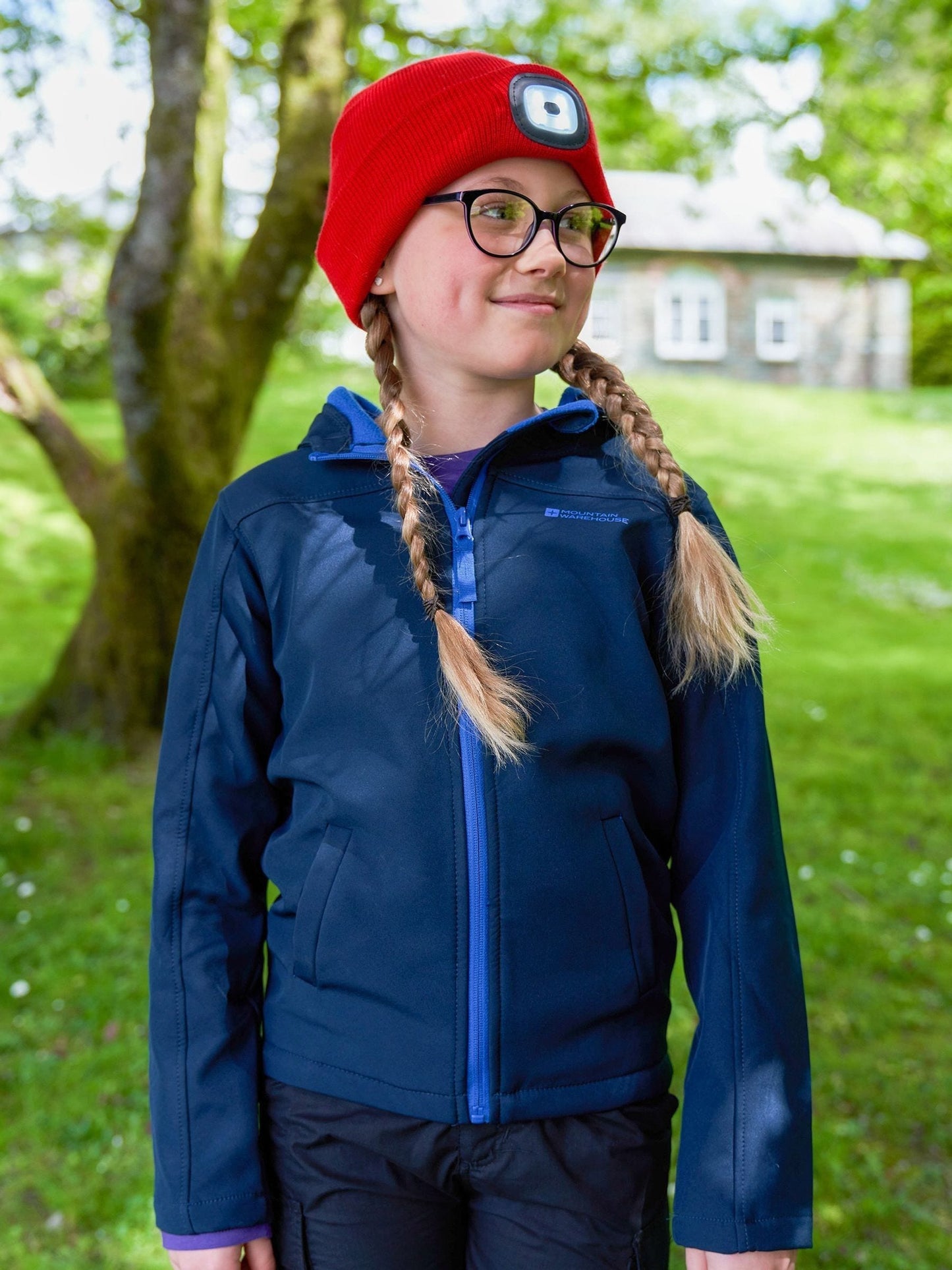 Dsiney Kidz - Mountain Warehouse Light Blue Exodus Kids Water Resistant Softshell Jacket image 1
