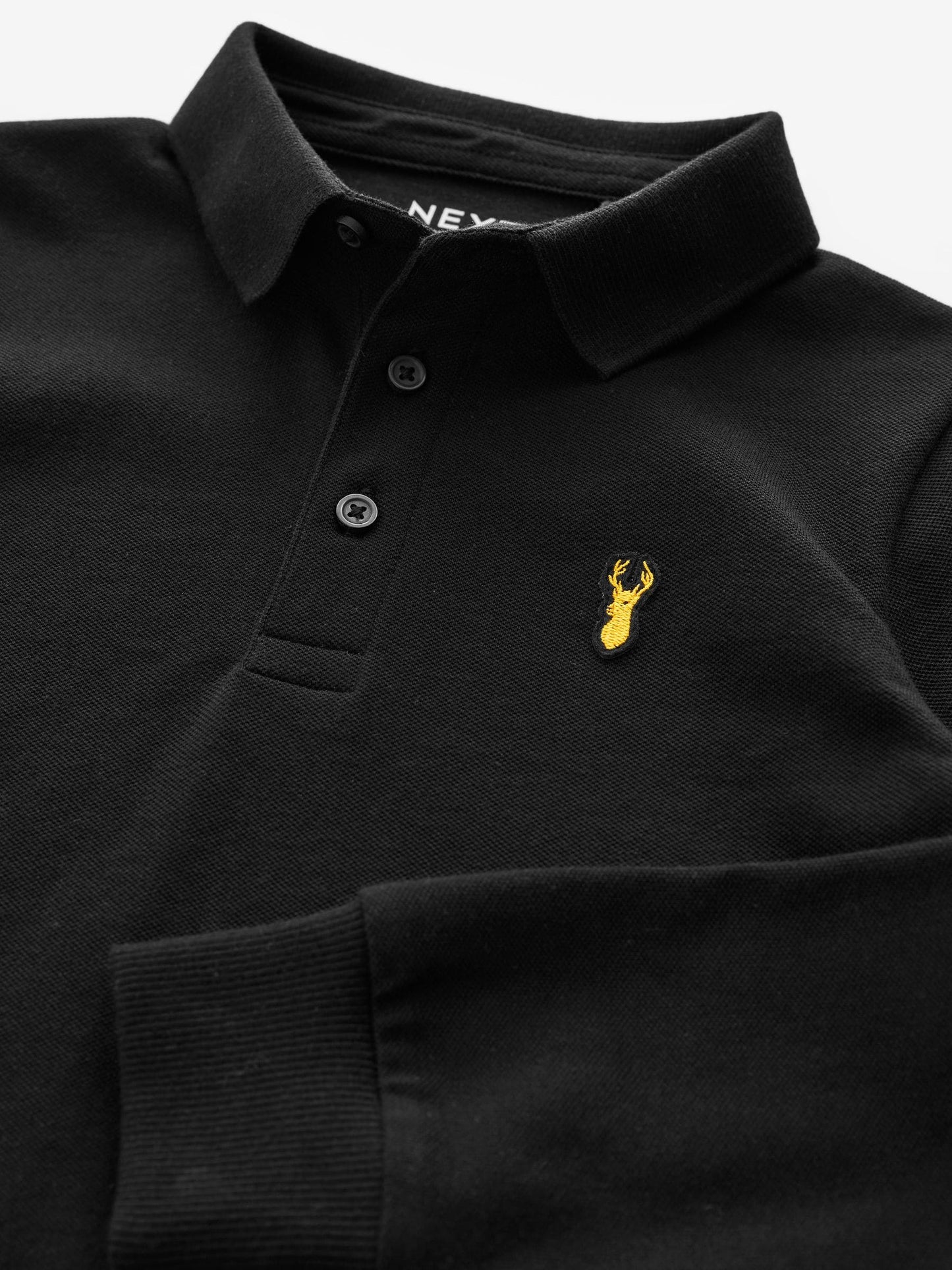 Dsiney Kidz - Black Long Sleeve Polo Shirt (3-16yrs) image 3