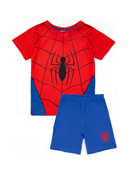 Dsiney Kidz - Vanilla Underground Blue Boys Spider-Man 100% Cotton Short Pyjamas image 2