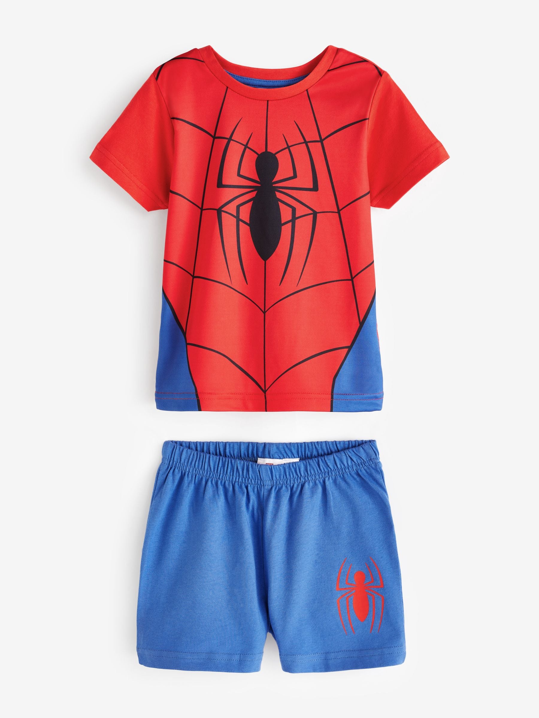 Dsiney Kidz - Vanilla Underground Blue Boys Spider-Man 100% Cotton Short Pyjamas image 1