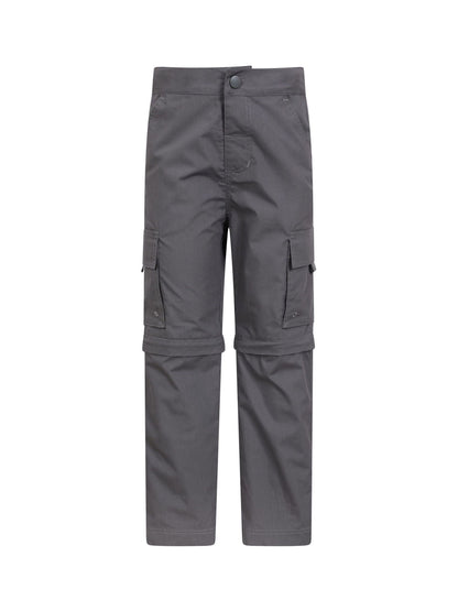 Mountain Warehouse Grey Active Kids Convertible Trousers image 1