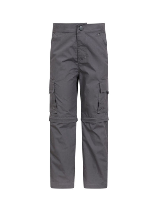 Mountain Warehouse Grey Active Kids Convertible Trousers image 1
