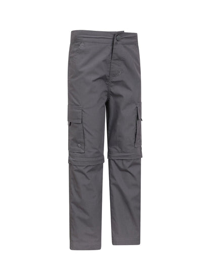 Mountain Warehouse Grey Active Kids Convertible Trousers image 2