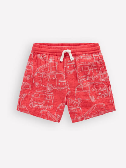 Dsiney Kidz - Boden Red Double Cloth Shorts image 1