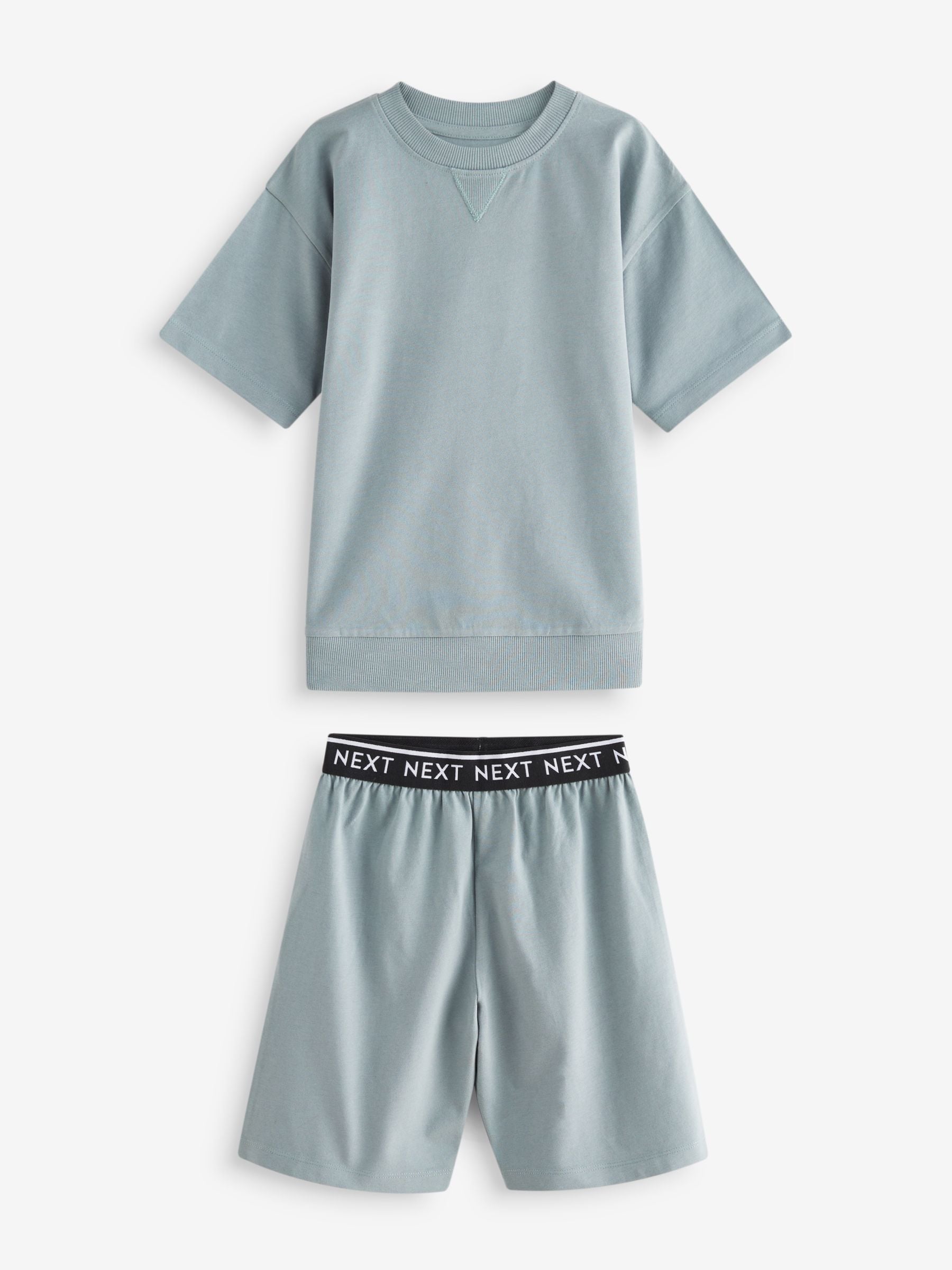 Sage Green Shorts Pyjamas 3 Pack (3-16yrs) image 3