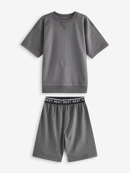 Sage Green Shorts Pyjamas 3 Pack (3-16yrs) image 6
