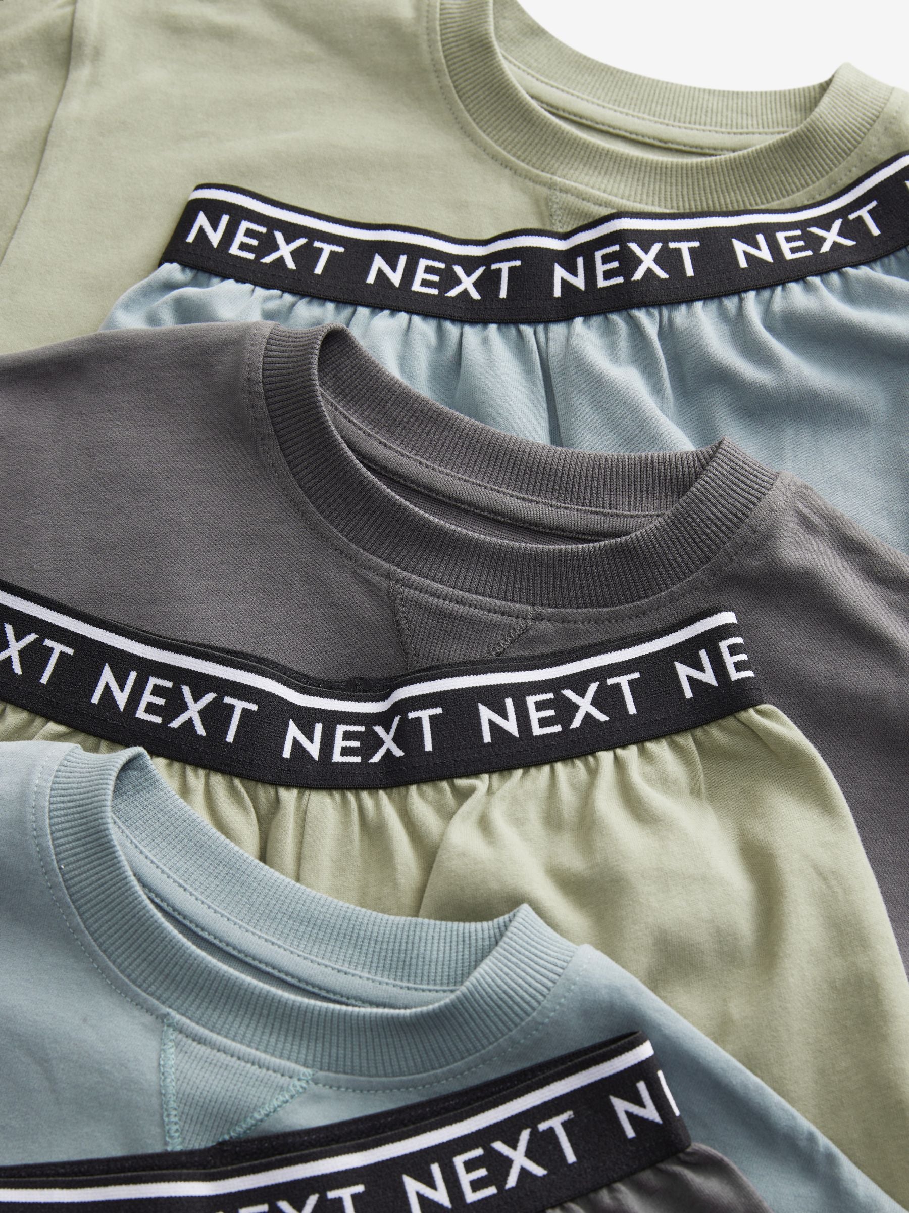 Sage Green Shorts Pyjamas 3 Pack (3-16yrs) image 7