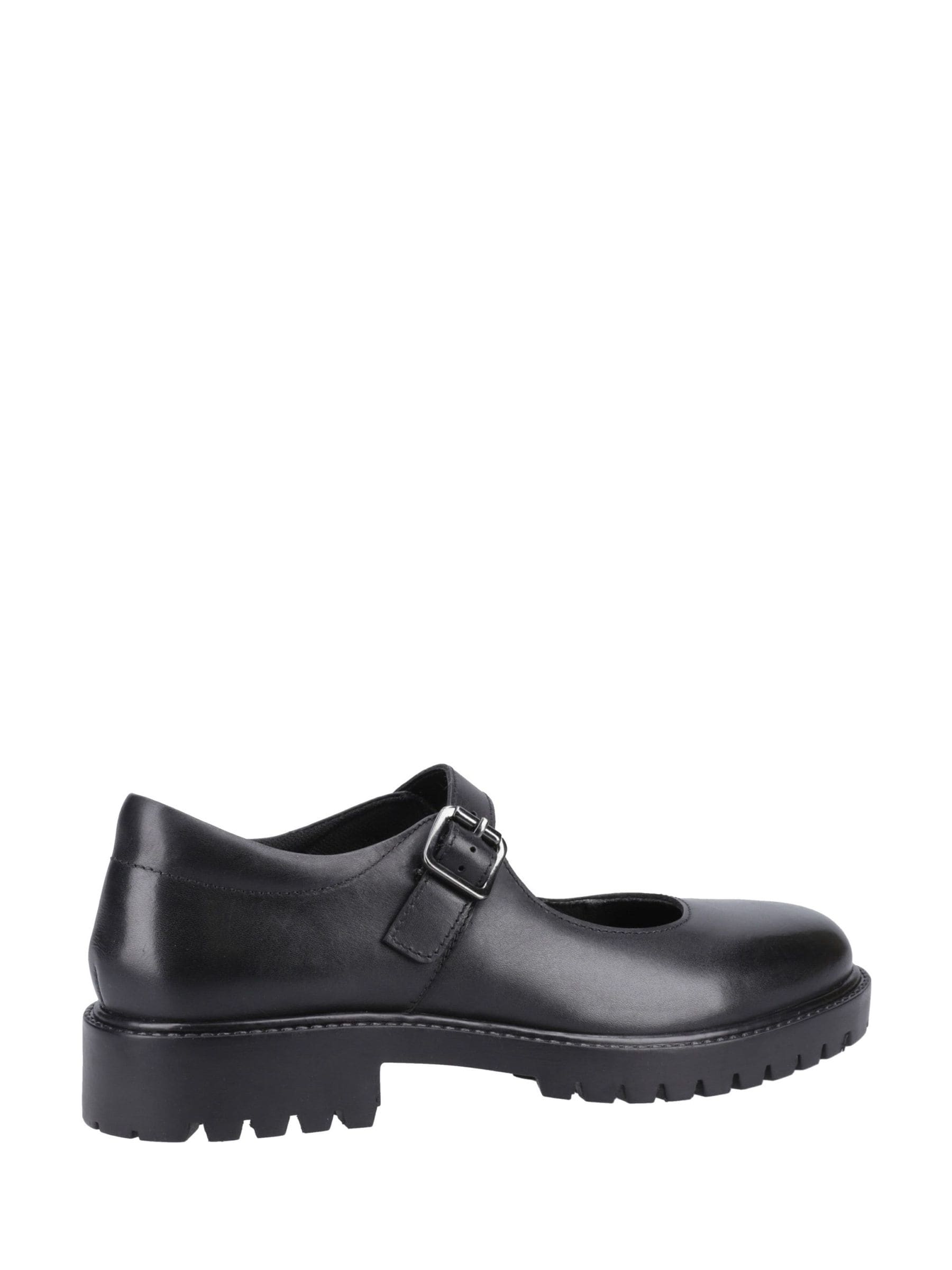 Hush Puppies Black Leather Aurora School Shoes image 2