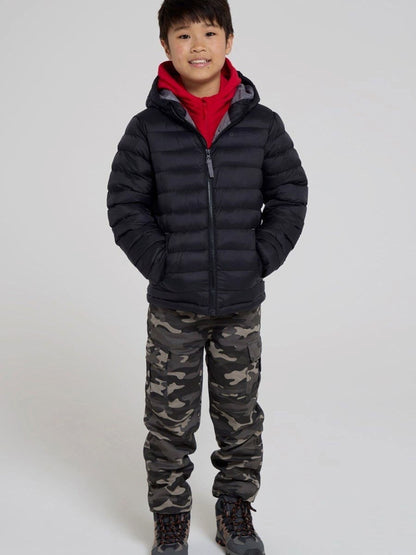 Dsiney Kidz - Mountain Warehouse Black Seasons II Water-Resistant Padded Jacket image 3