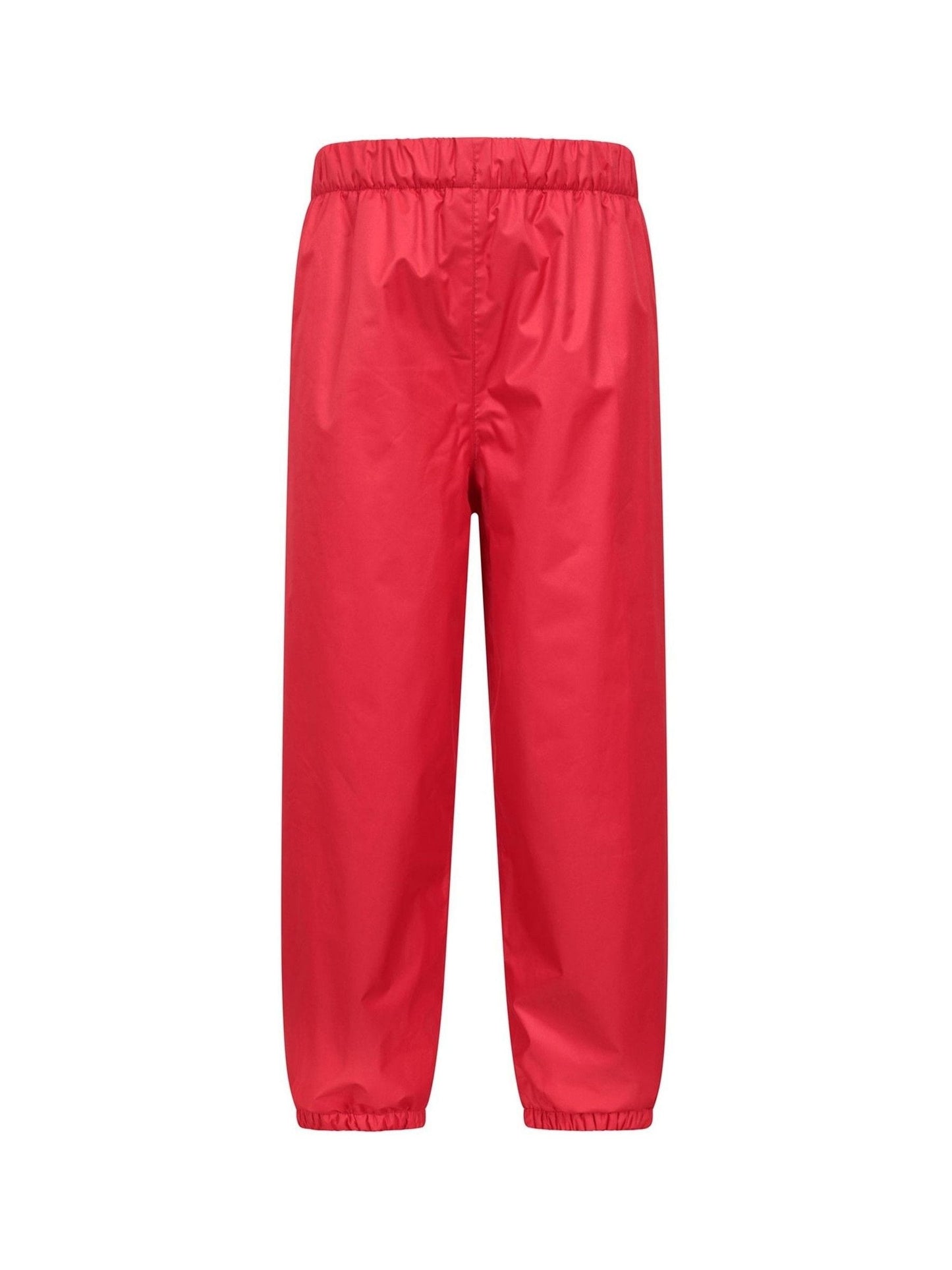 Mountain Warehouse Red Waterproof Fleece Lined Kids Trousers image 1