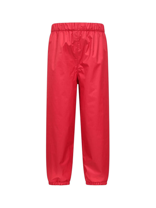 Mountain Warehouse Red Waterproof Fleece Lined Kids Trousers image 1