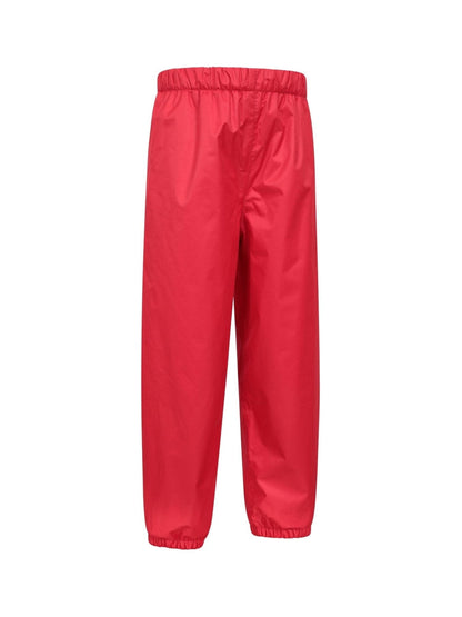 Mountain Warehouse Red Waterproof Fleece Lined Kids Trousers image 2