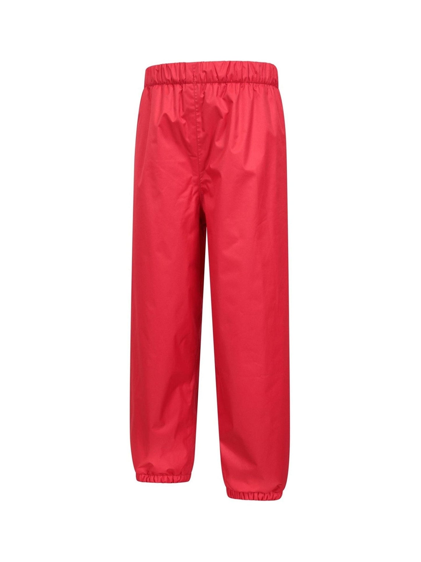 Mountain Warehouse Red Waterproof Fleece Lined Kids Trousers image 3