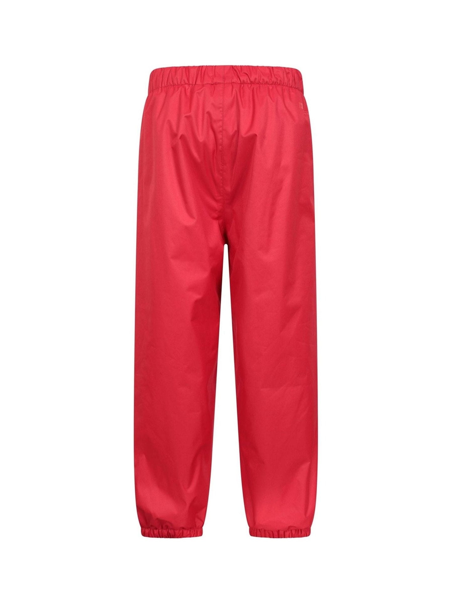Mountain Warehouse Red Waterproof Fleece Lined Kids Trousers image 4