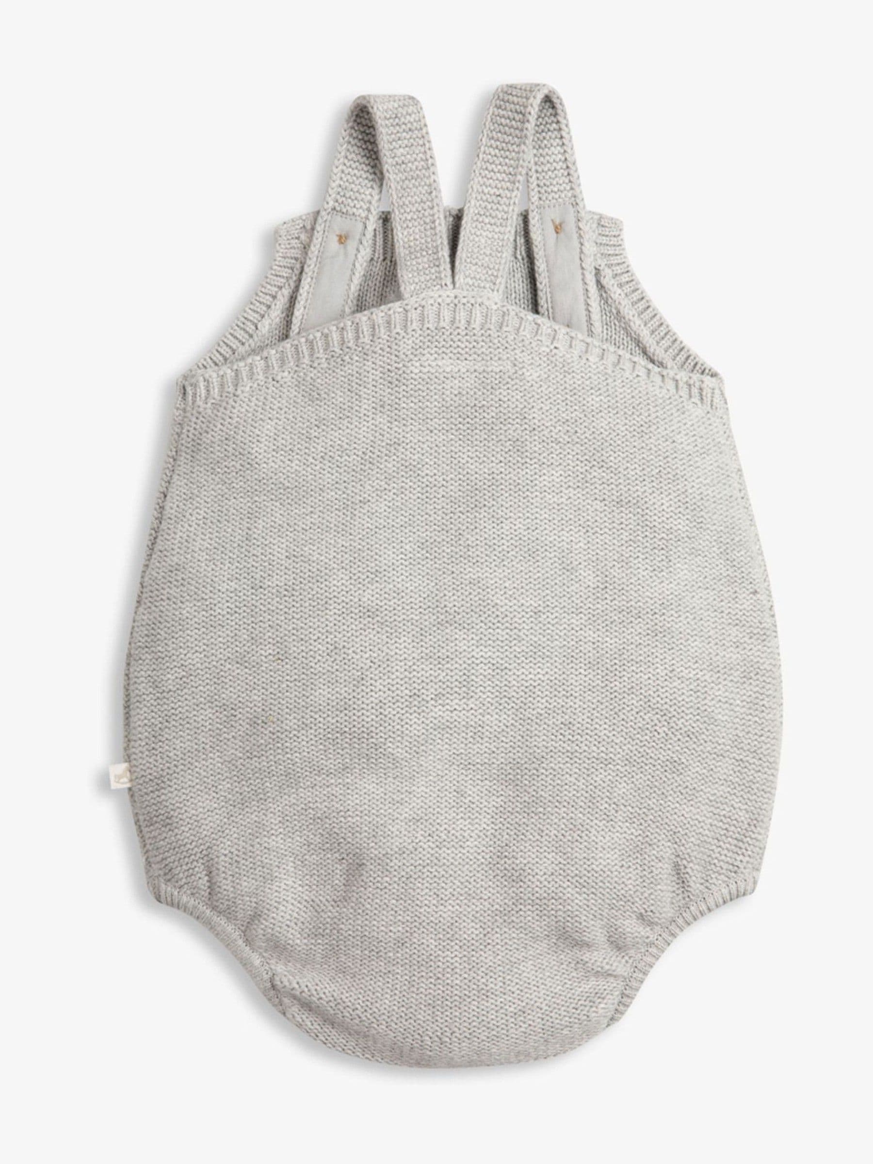 The Little Tailor Grey Stylish 100 Cotton Knitted Romper image 2