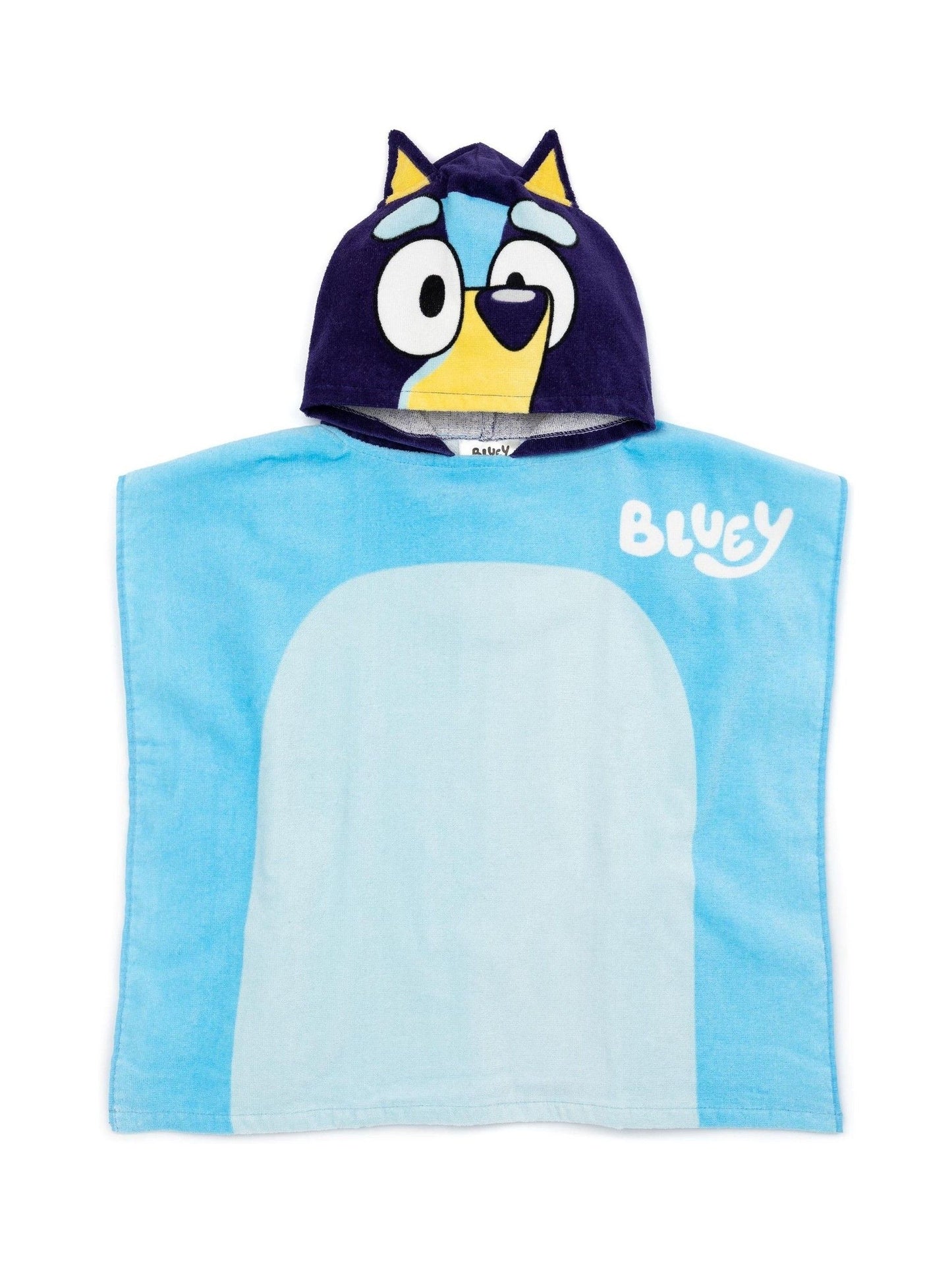 Vanilla Underground Blue Kids Bluey 100% Cotton Towel Poncho image 1