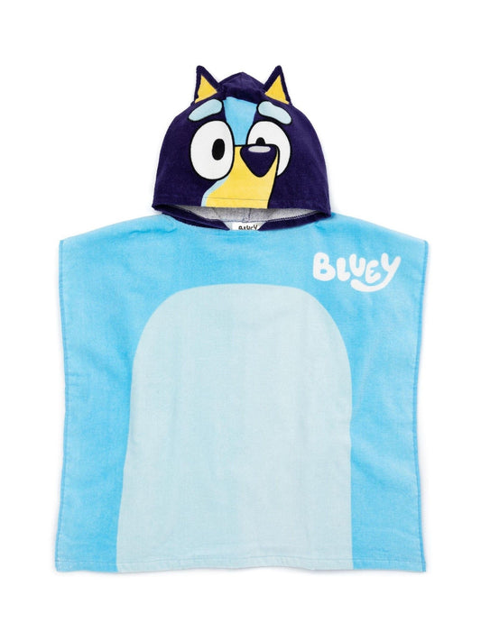 Vanilla Underground Blue Kids Bluey 100% Cotton Towel Poncho image 1