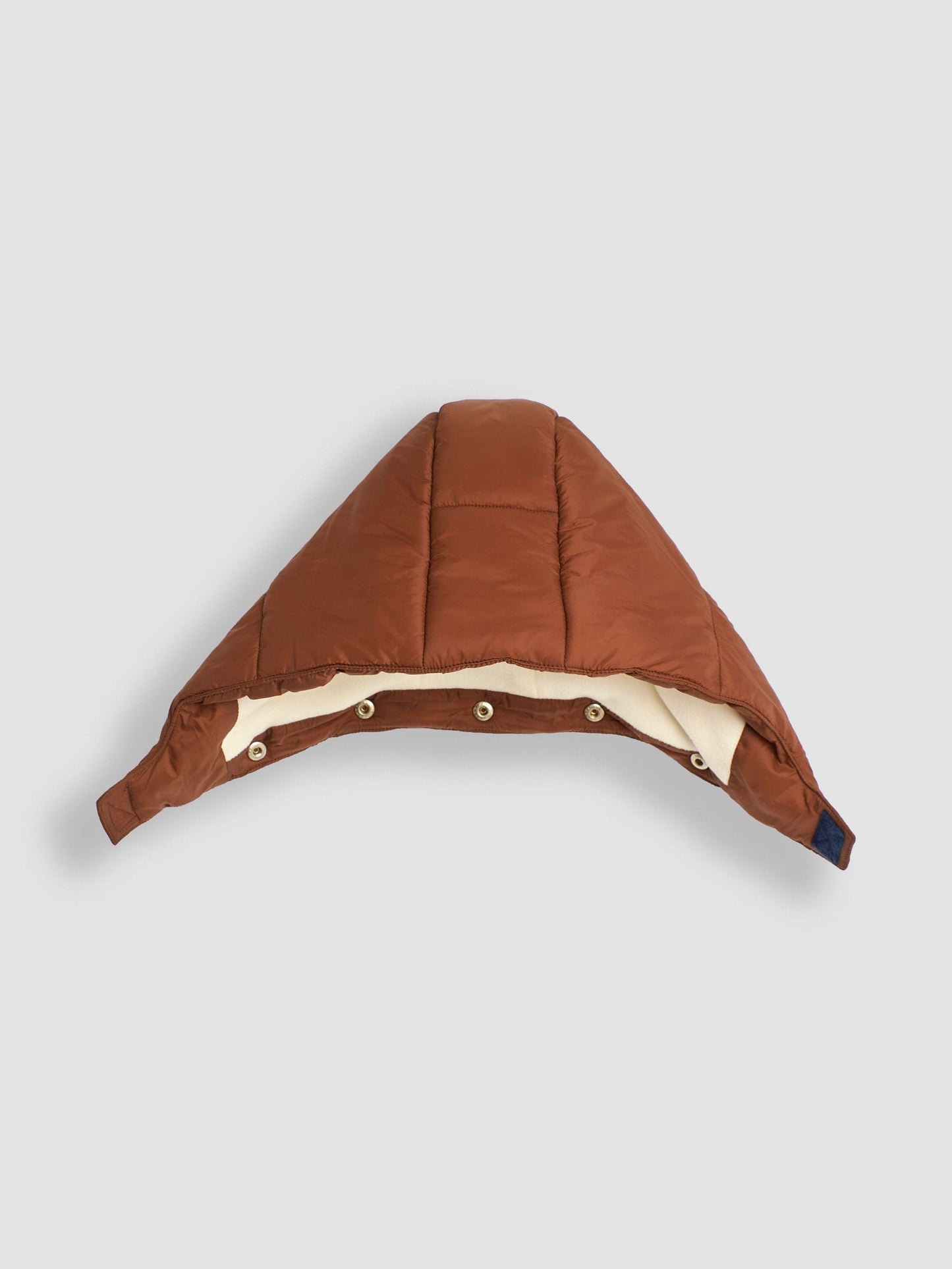 Dsiney Kidz - JoJo Maman Bébé Brown Multi Borg Lined Hooded Puffer Coat image 6