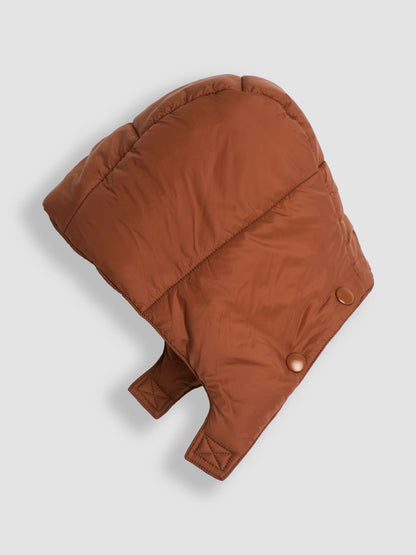 Dsiney Kidz - JoJo Maman Bébé Brown Multi Borg Lined Hooded Puffer Coat image 7