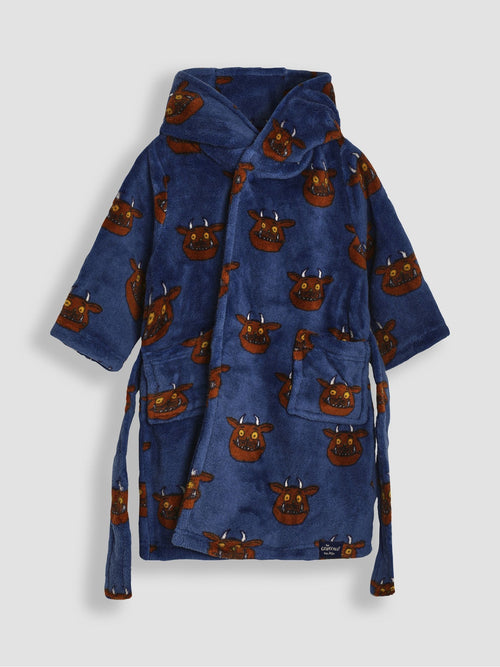 Dsiney Kidz - JoJo Maman Bébé Navy Blue Gruffalo The Gruffalo Printed Dressing Gown image 1