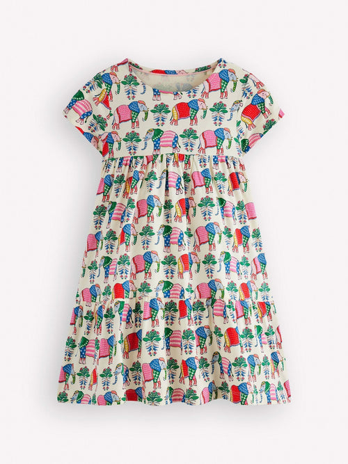 Boden Cream Ariel Twirly Jersey Dress image 1