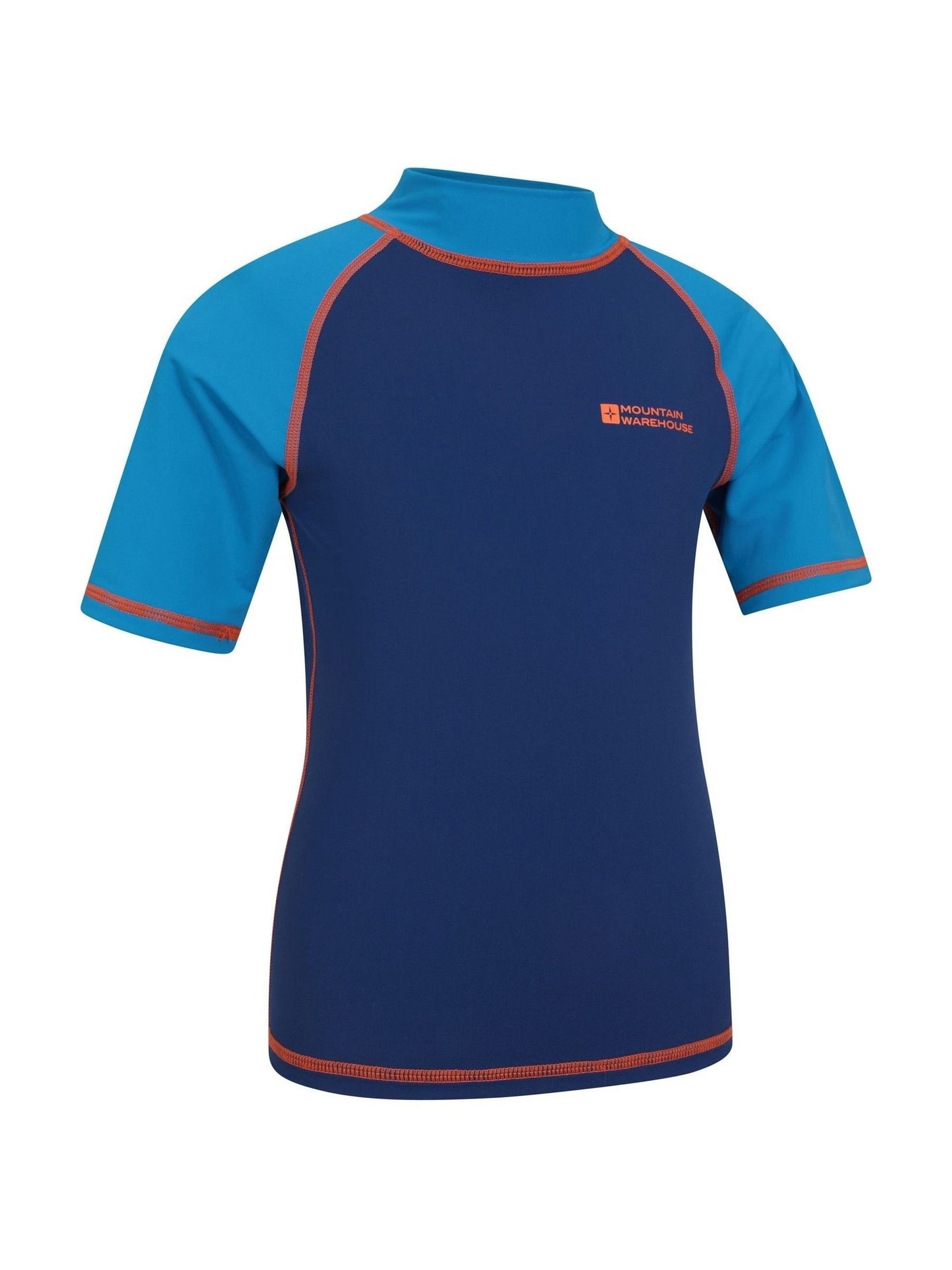 Mountain Warehouse Blue Short Sleeved Kids Rash Vest image 2
