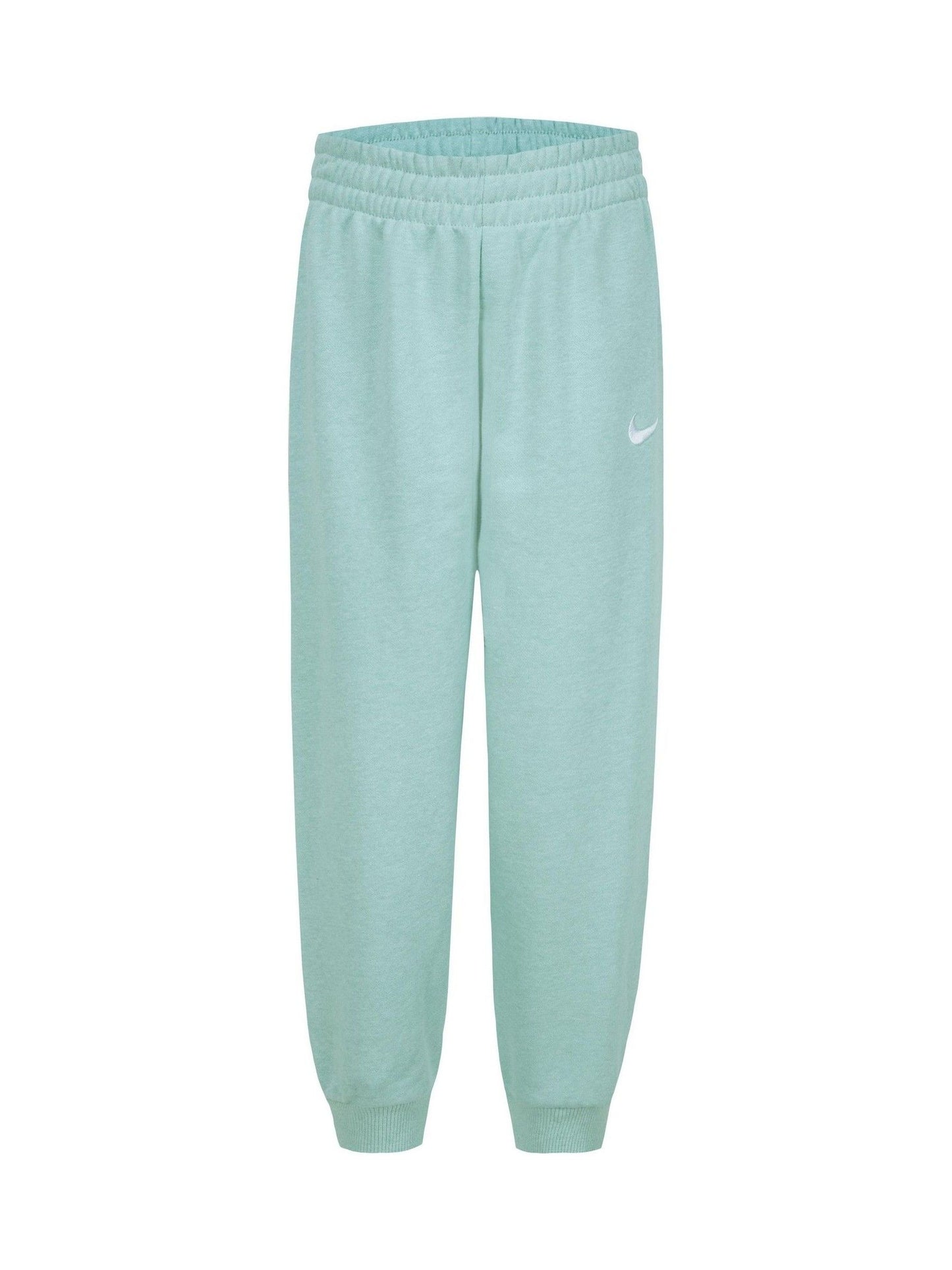 Nike Green Little Kids Essential Marl Crew Tracksuit Set image 4