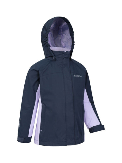 Dsiney Kidz - Mountain Warehouse Blue Kids Shelly II Waterproof Jacket image 2