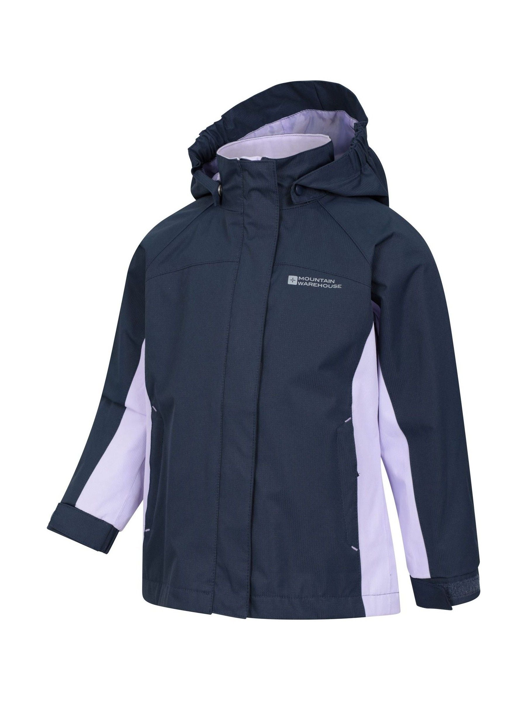 Dsiney Kidz - Mountain Warehouse Blue Kids Shelly II Waterproof Jacket image 4