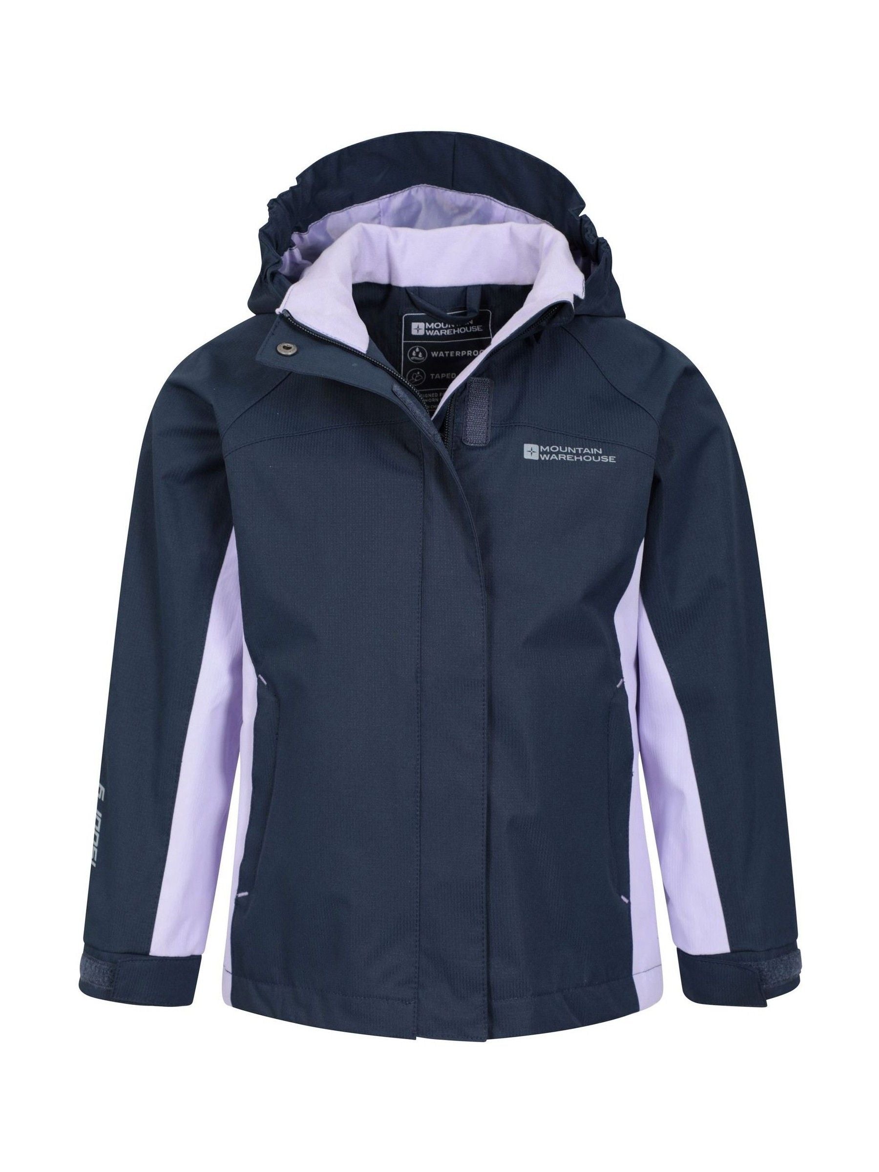 Dsiney Kidz - Mountain Warehouse Blue Kids Shelly II Waterproof Jacket image 5