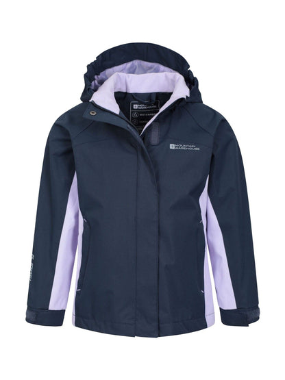 Dsiney Kidz - Mountain Warehouse Blue Kids Shelly II Waterproof Jacket image 5