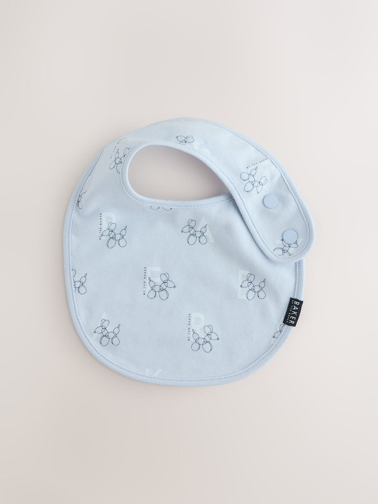 Baker by Ted Baker 2 Pack Blue Baby Bibs