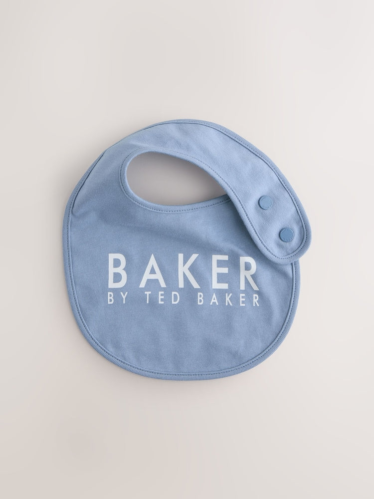 Baker by Ted Baker 2 Pack Blue Baby Bibs