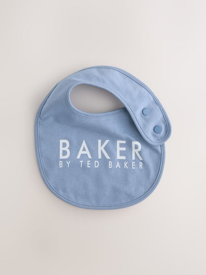 Baker by Ted Baker 2 Pack Blue Baby Bibs