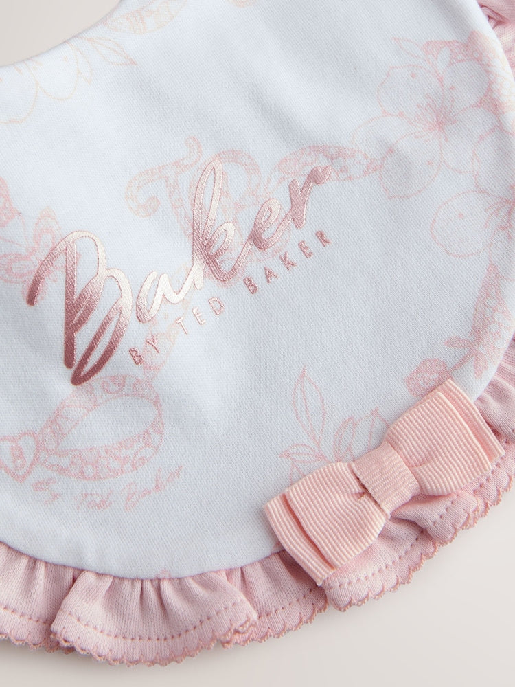 Baker by Ted Baker 2 Pack Pink Layette Bibs