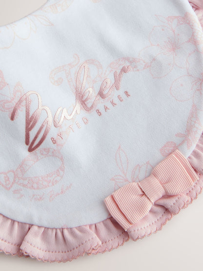 Baker by Ted Baker 2 Pack Pink Layette Bibs