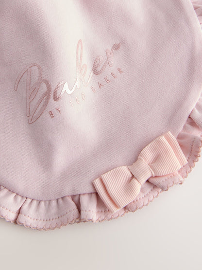 Baker by Ted Baker 2 Pack Pink Layette Bibs