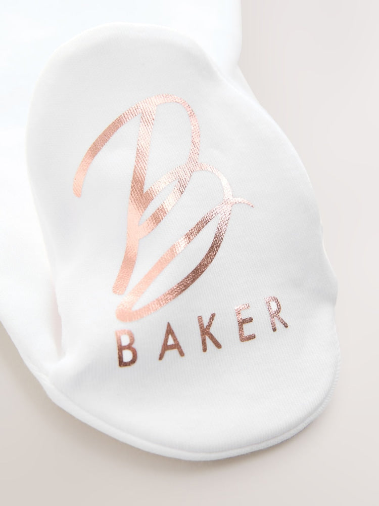 Baker by Ted Baker Born In 2026 Bunny White Sleepsuit