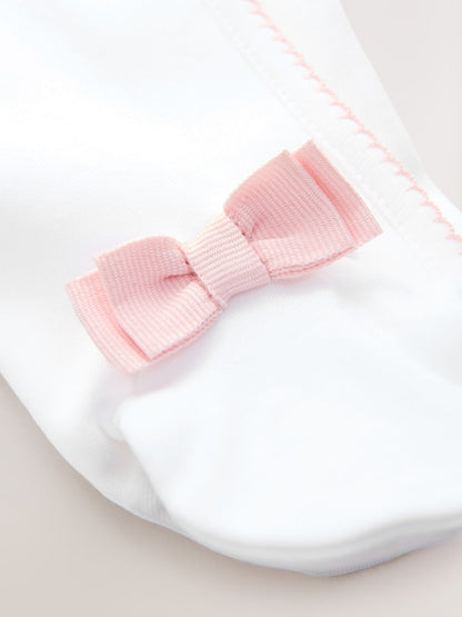 Baker by Ted Baker Born In 2026 Bunny White Sleepsuit