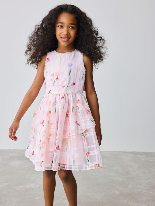 Baker by Ted Baker Floral Burnout Cross Back Dress Immediate