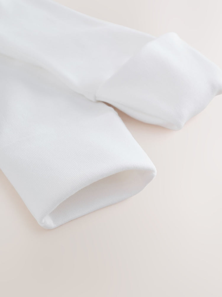 Baker by Ted Baker Flower Placement White Sleepsuit & Hat Set