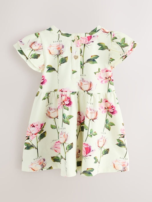 Baker by Ted Baker Multi Frill Sleeve Jersey Dress 2 Pack